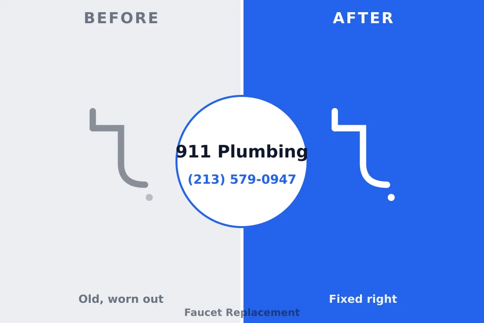 Before and after: plumbing repair Bastrop, LA